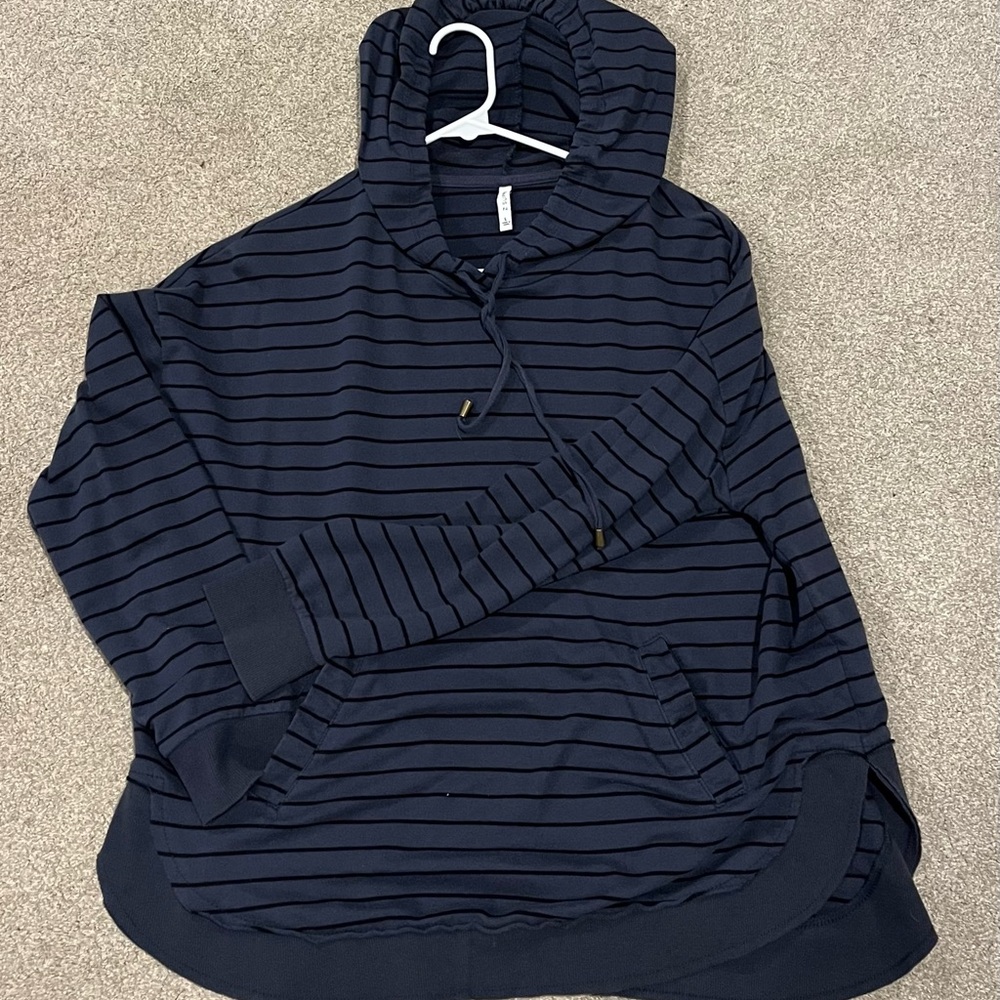 Zsupply M Striped Navy Hoodie